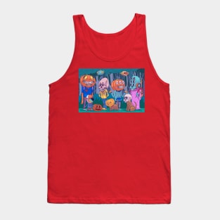 Spooky creatures Halloween Tank Top